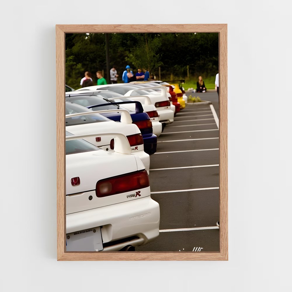 Poster Parking Legends – affiche Honda (vue 4)
